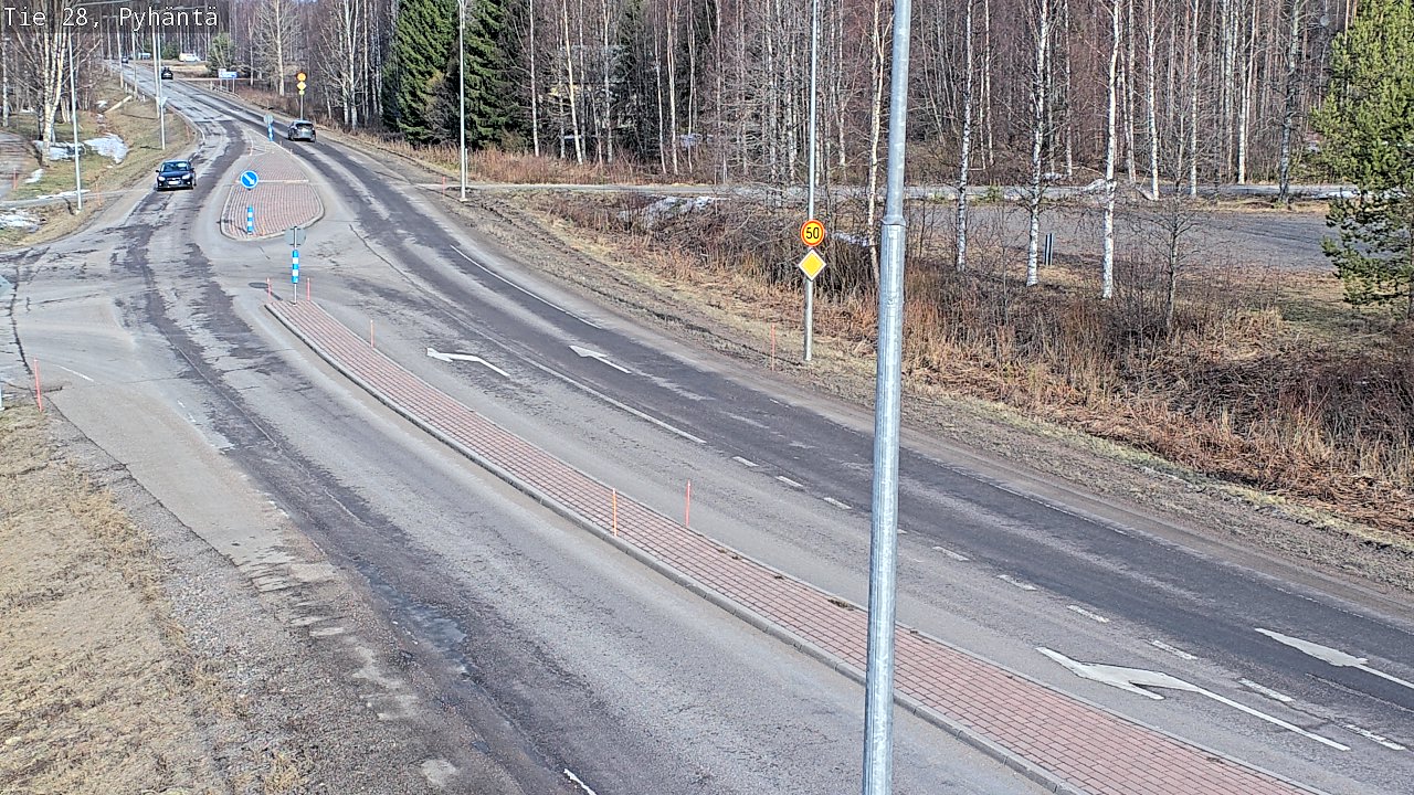 Weather Camera Image Road 28 Pyhäntä, Pyhäntä, Pohjois-Pohjanmaa