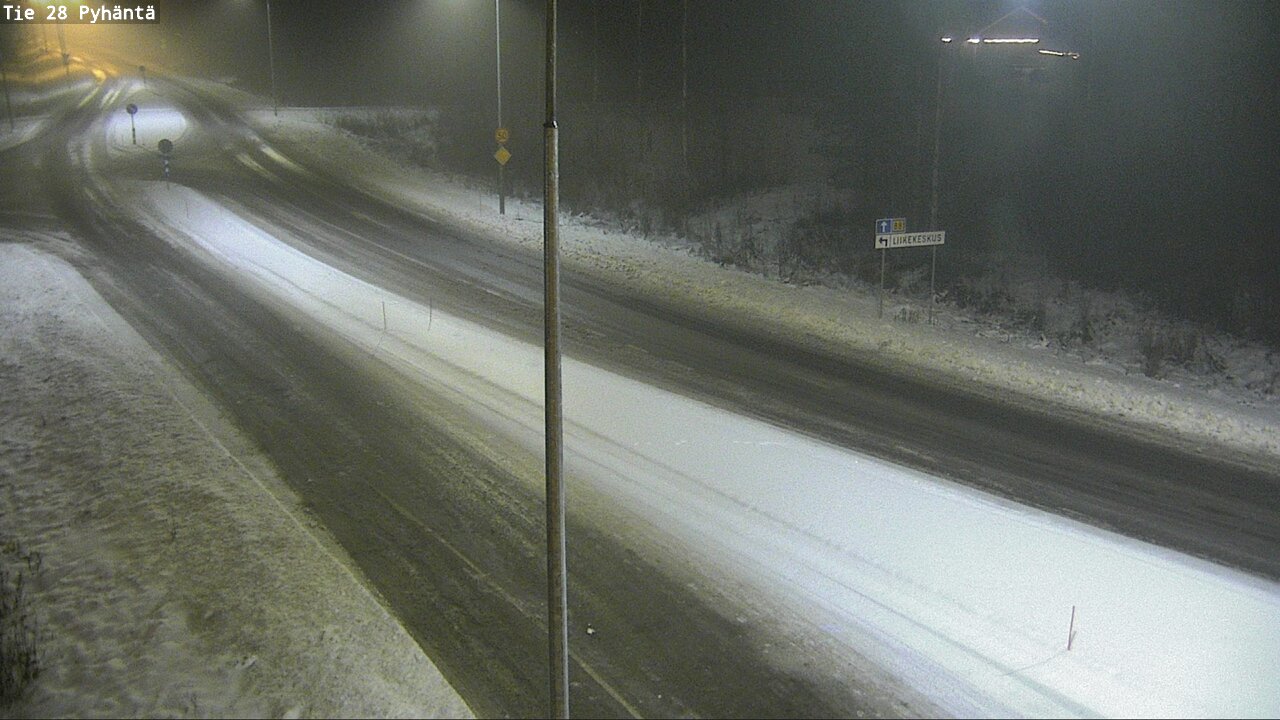 Weather Camera Image Road 28 Pyhäntä, Pyhäntä, Pohjois-Pohjanmaa