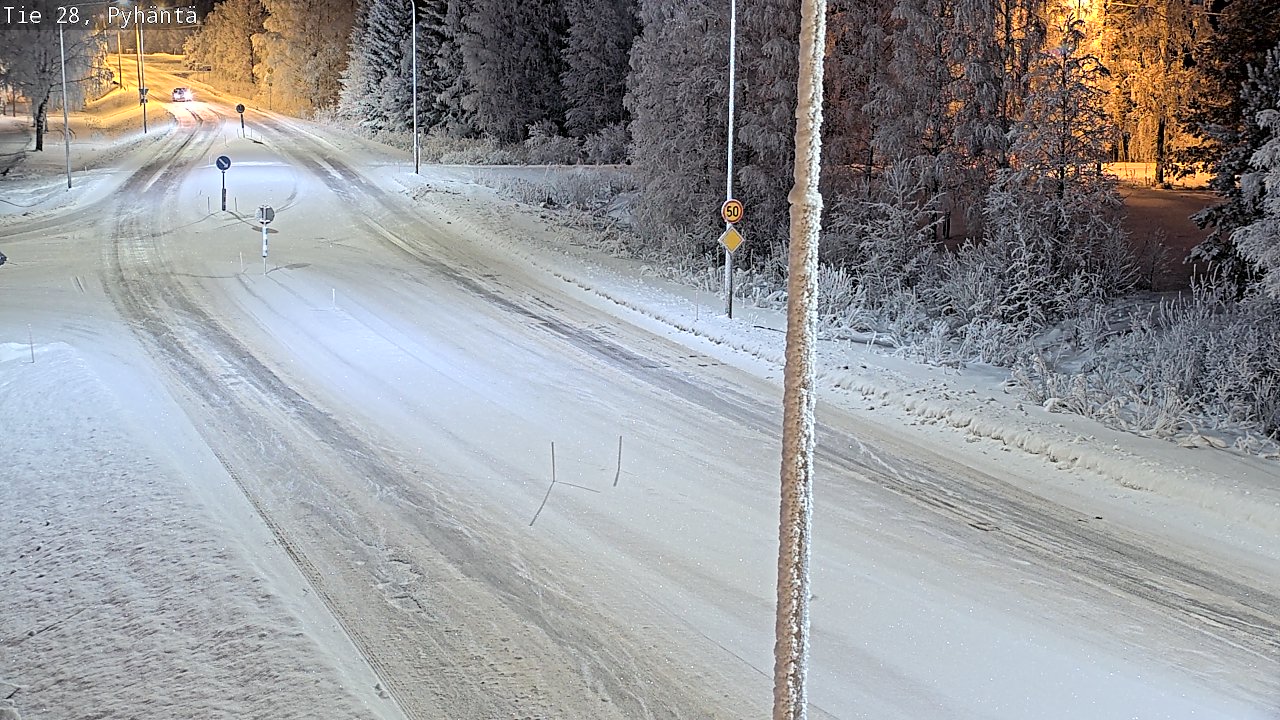 Kelikamerat Kuva Tie 28 Pyhäntä, Pyhäntä, Pohjois-Pohjanmaa