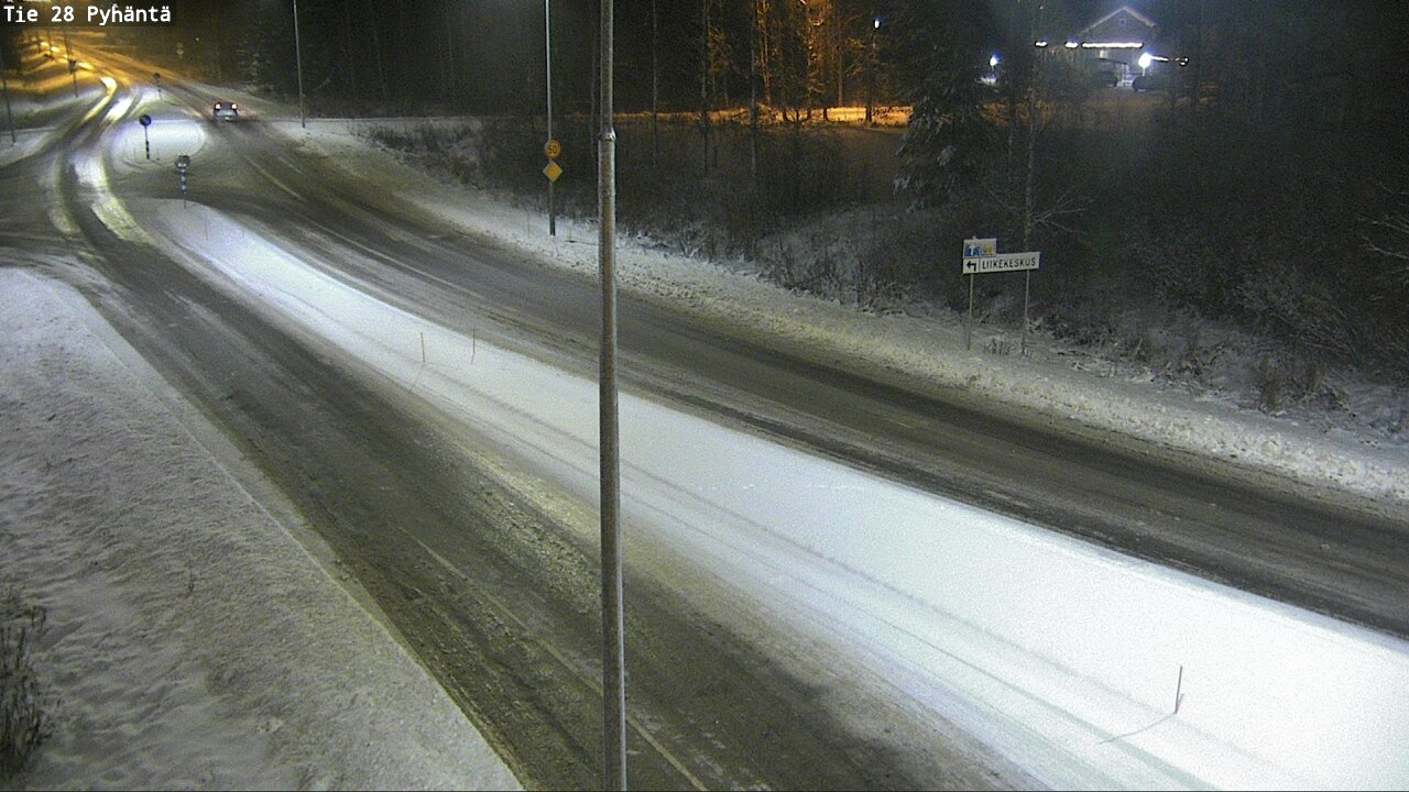 Weather Camera Image Road 28 Pyhäntä, Pyhäntä, Pohjois-Pohjanmaa