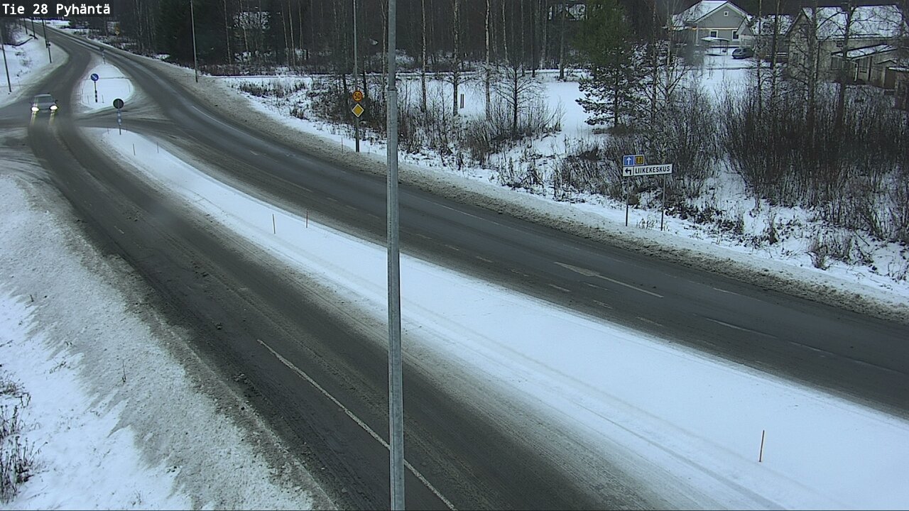 Weather Camera Image Väg 28 Pyhäntä, Pyhäntä, Pohjois-Pohjanmaa