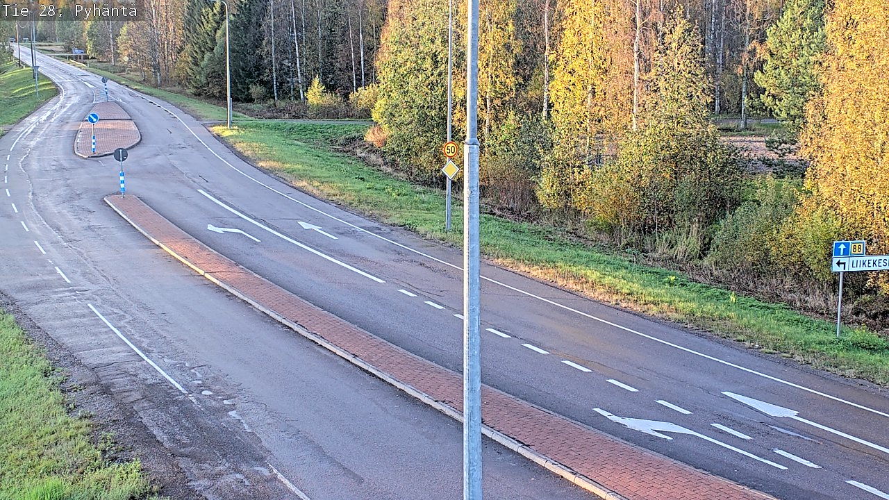 Kelikamerat Kuva Tie 28 Pyhäntä, Pyhäntä, Pohjois-Pohjanmaa