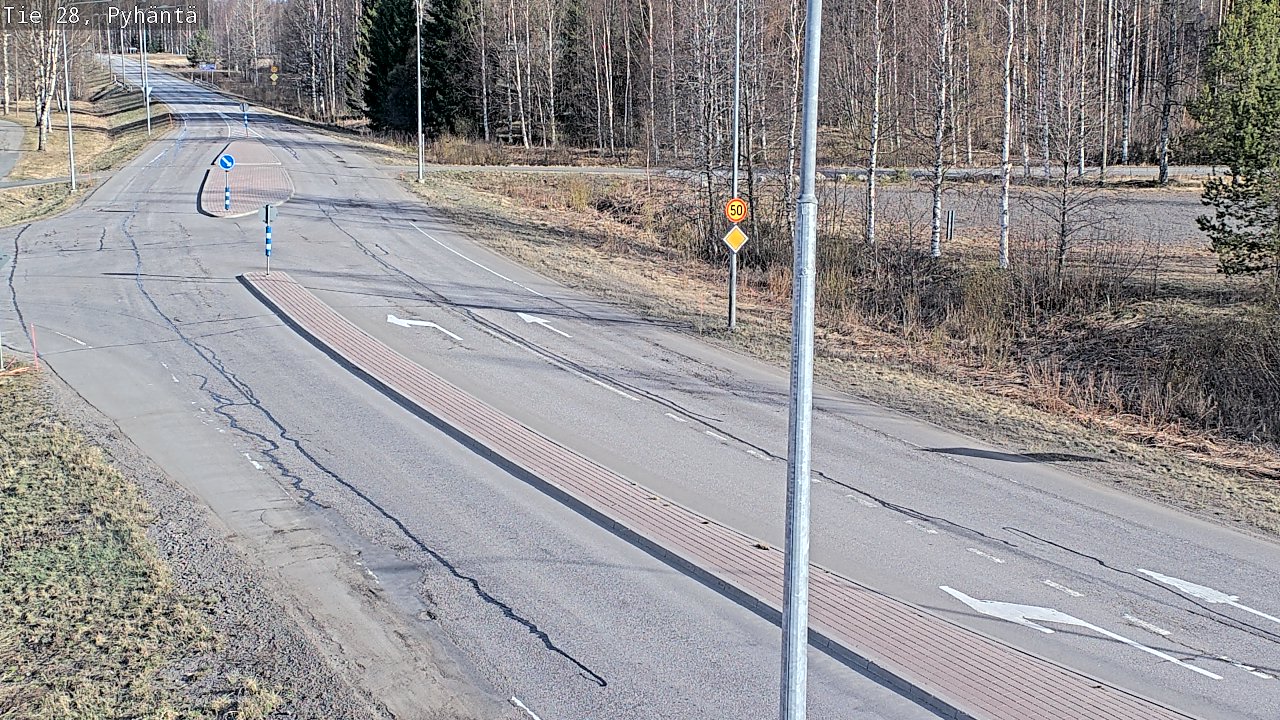Kelikamerat Kuva Tie 28 Pyhäntä, Pyhäntä, Pohjois-Pohjanmaa