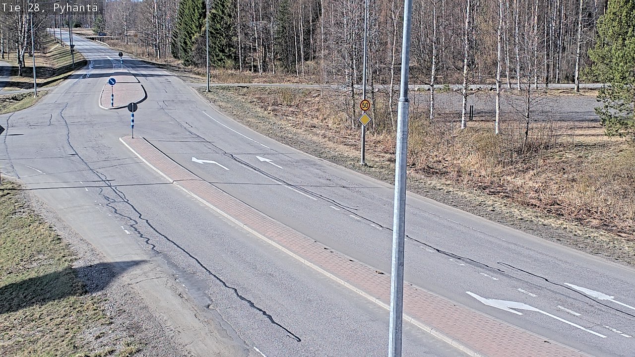 Kelikamerat Kuva Tie 28 Pyhäntä, Pyhäntä, Pohjois-Pohjanmaa