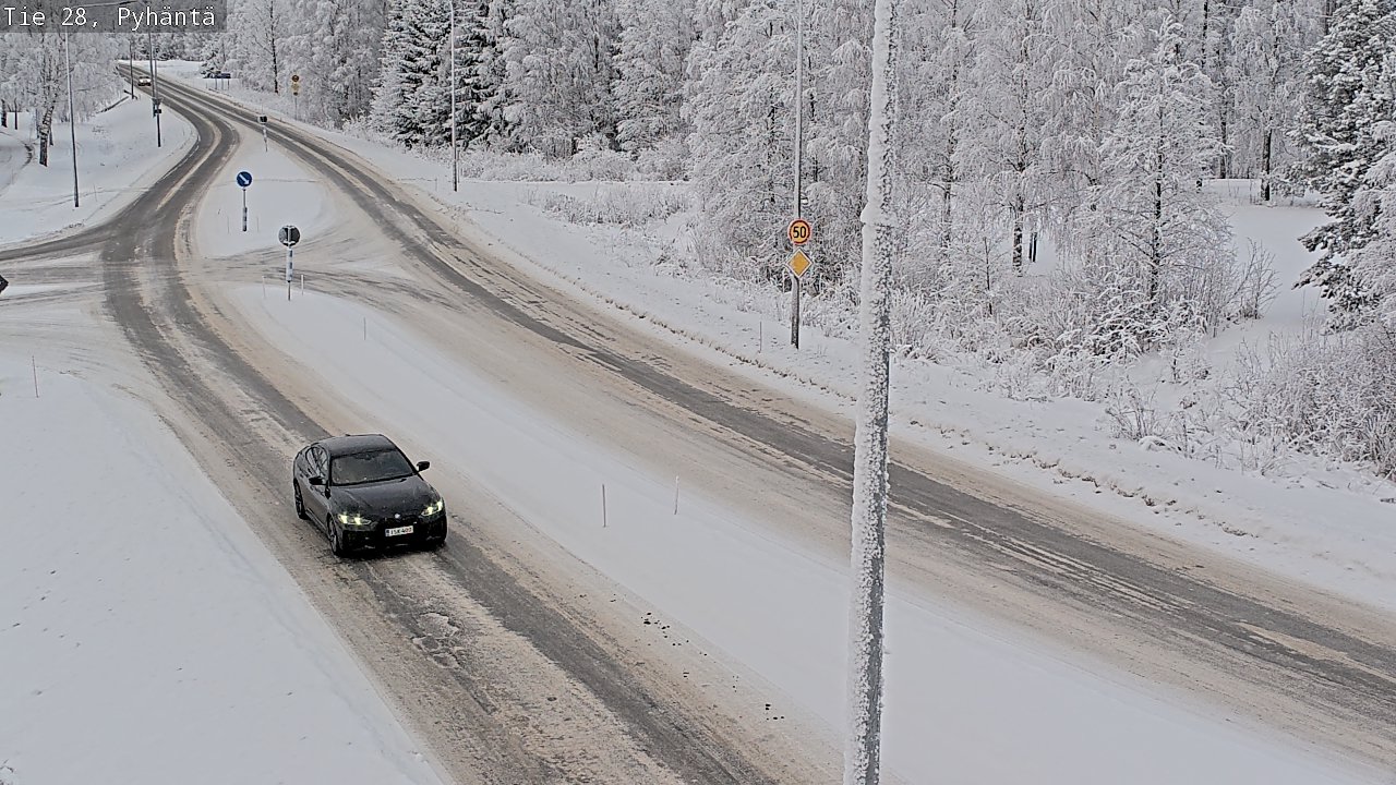 Kelikamerat Kuva Tie 28 Pyhäntä, Pyhäntä, Pohjois-Pohjanmaa