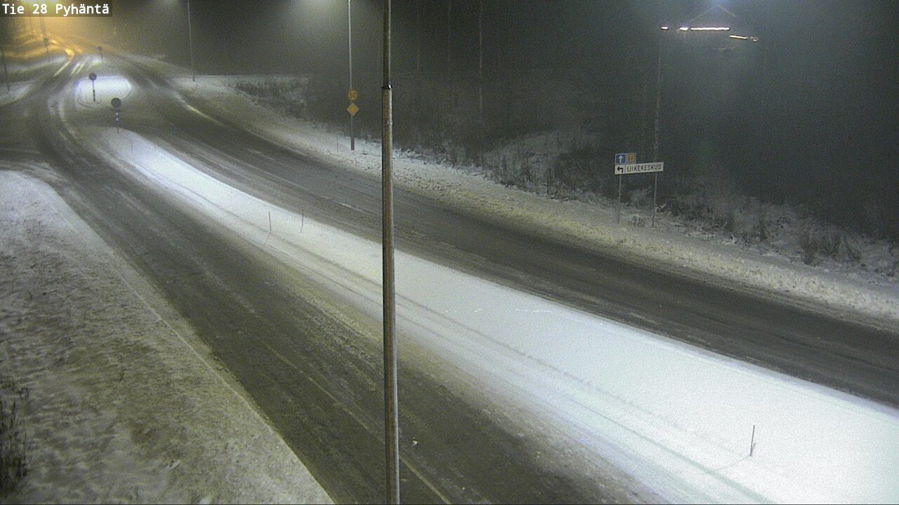 Weather Camera Image Road 28 Pyhäntä, Pyhäntä, Pohjois-Pohjanmaa