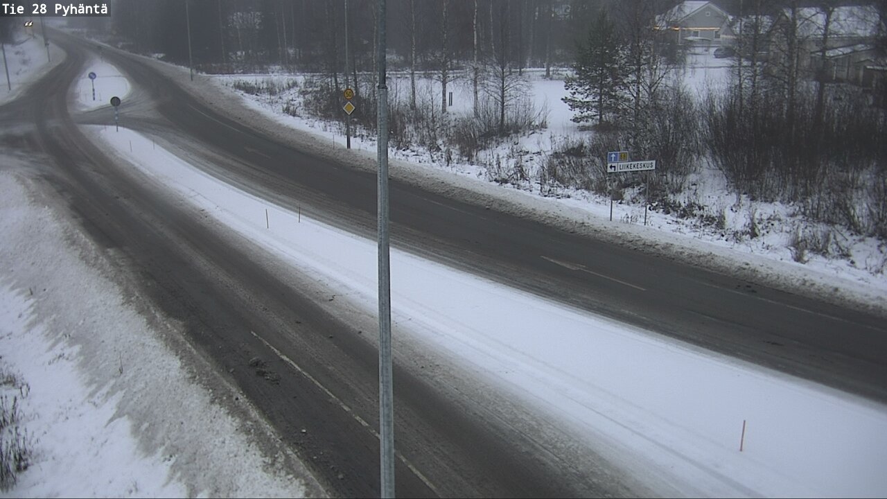 Weather Camera Image Road 28 Pyhäntä, Pyhäntä, Pohjois-Pohjanmaa