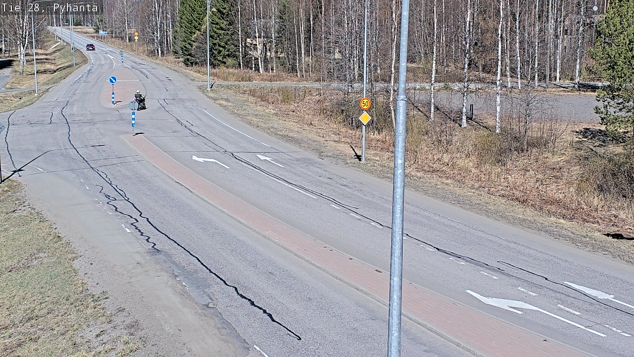 Kelikamerat Kuva Tie 28 Pyhäntä, Pyhäntä, Pohjois-Pohjanmaa
