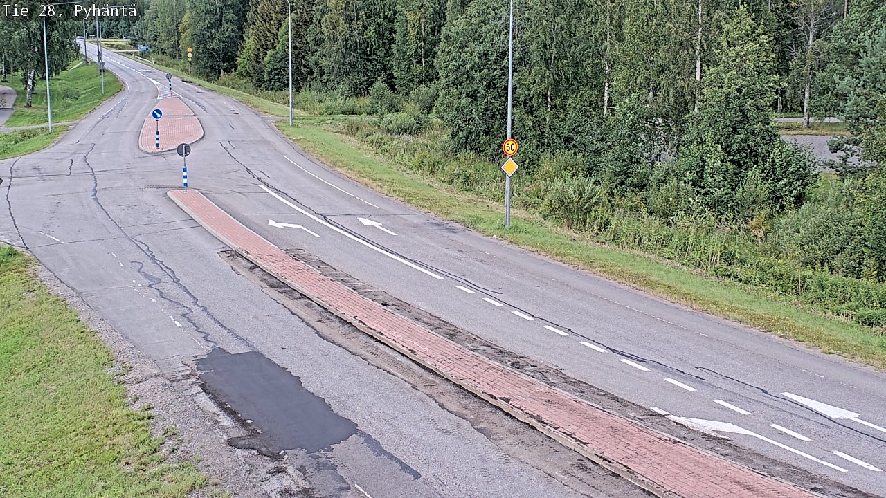 Kelikamerat Kuva Tie 28 Pyhäntä, Pyhäntä, Pohjois-Pohjanmaa