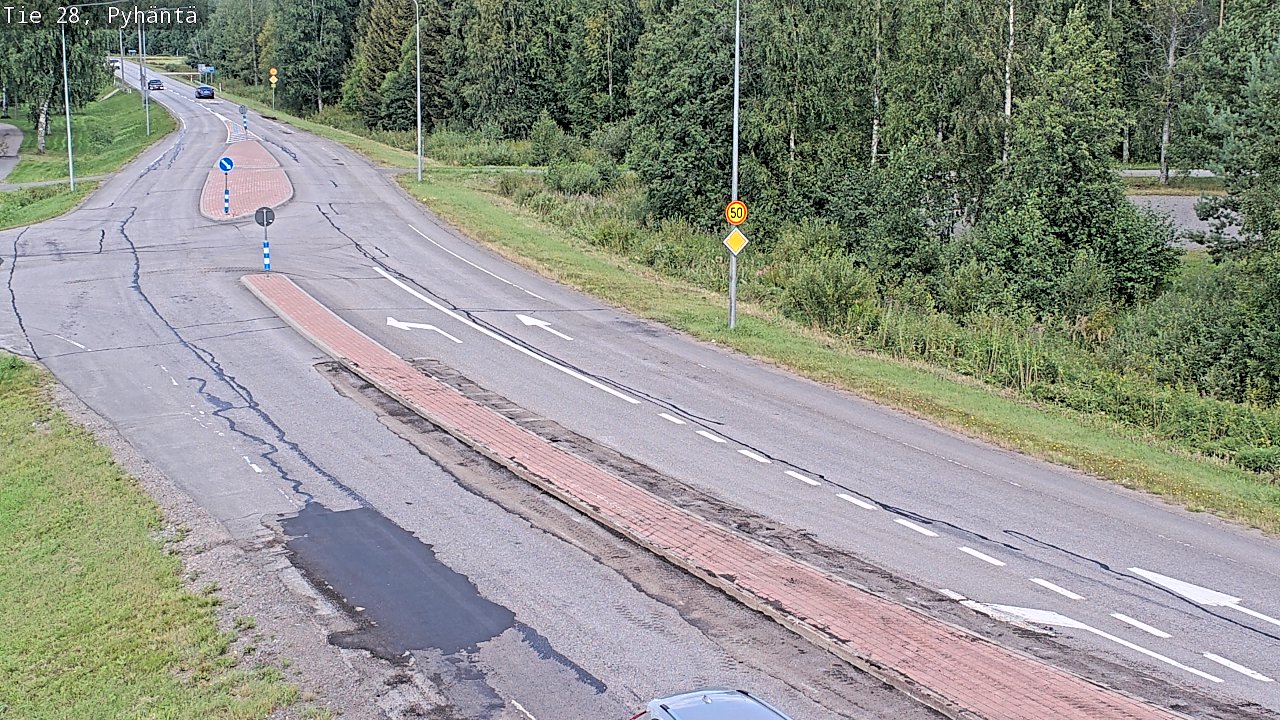 Kelikamerat Kuva Tie 28 Pyhäntä, Pyhäntä, Pohjois-Pohjanmaa
