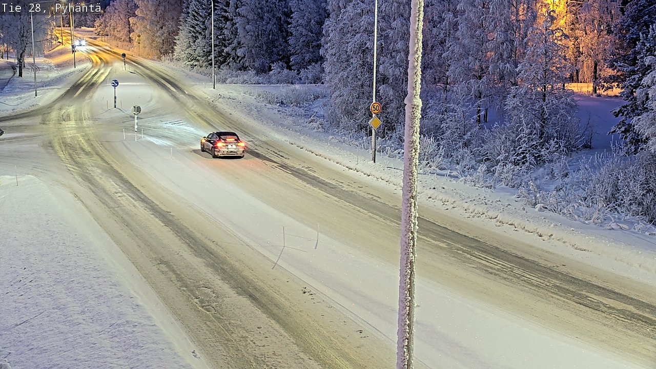 Kelikamerat Kuva Tie 28 Pyhäntä, Pyhäntä, Pohjois-Pohjanmaa