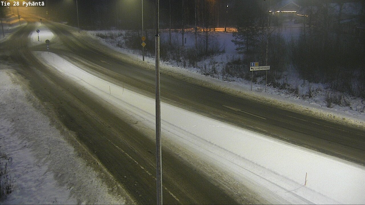 Weather Camera Image Road 28 Pyhäntä, Pyhäntä, Pohjois-Pohjanmaa