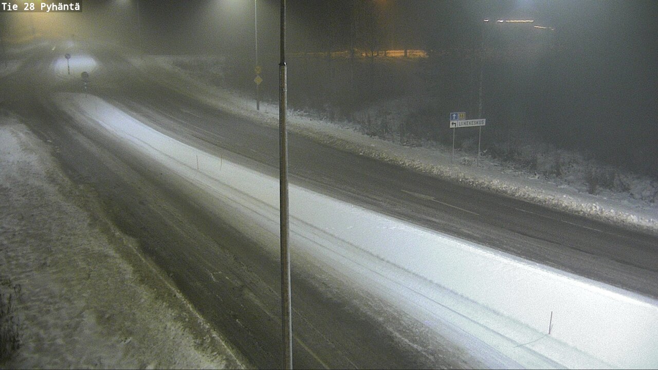 Weather Camera Image Road 28 Pyhäntä, Pyhäntä, Pohjois-Pohjanmaa