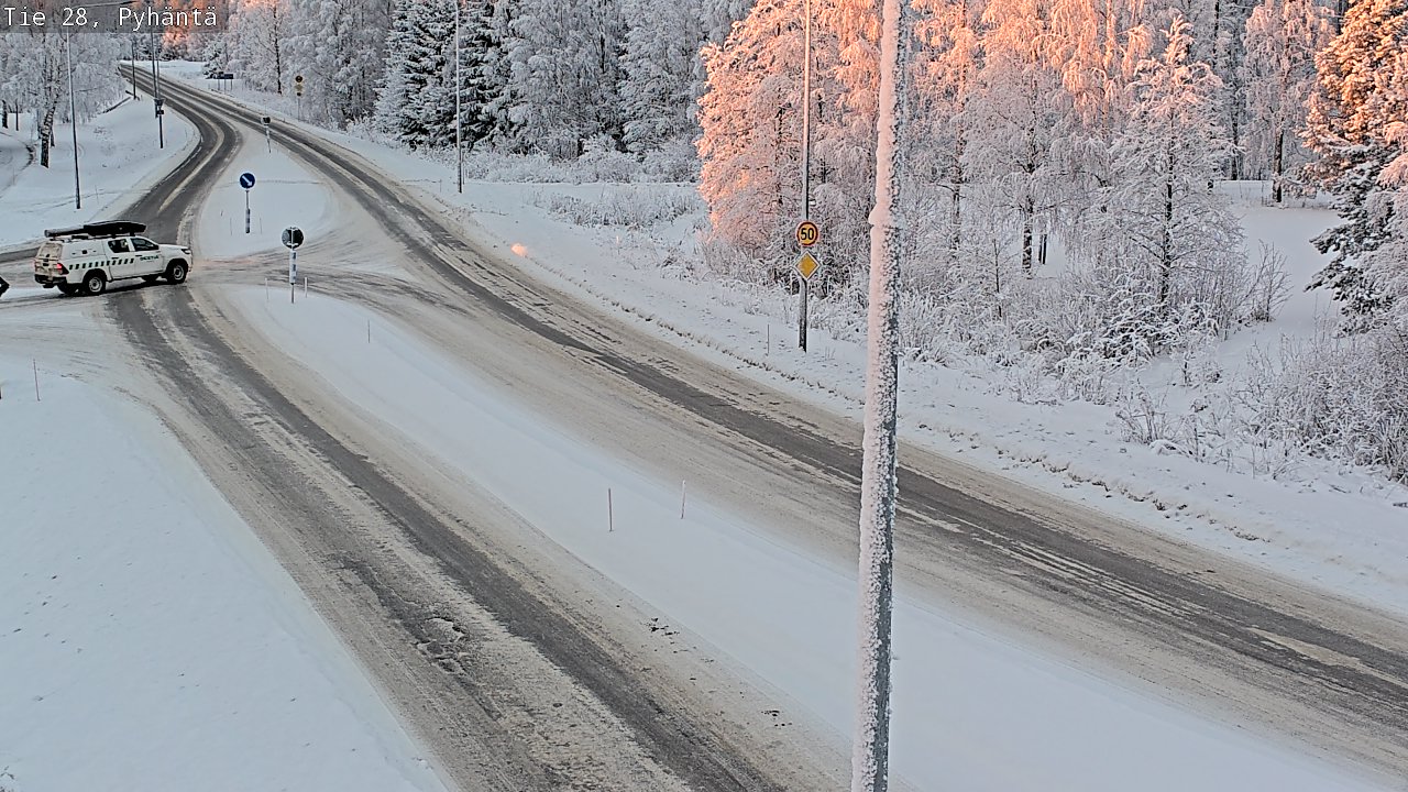 Kelikamerat Kuva Tie 28 Pyhäntä, Pyhäntä, Pohjois-Pohjanmaa