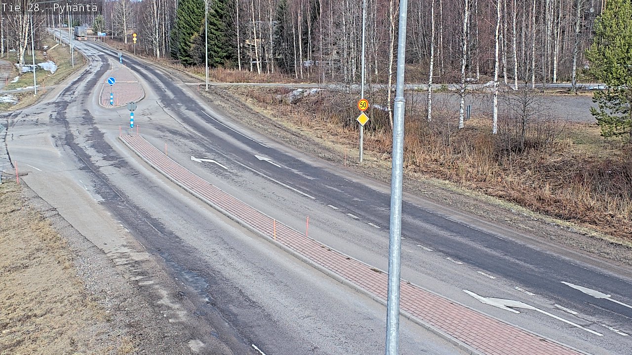 Weather Camera Image Road 28 Pyhäntä, Pyhäntä, Pohjois-Pohjanmaa