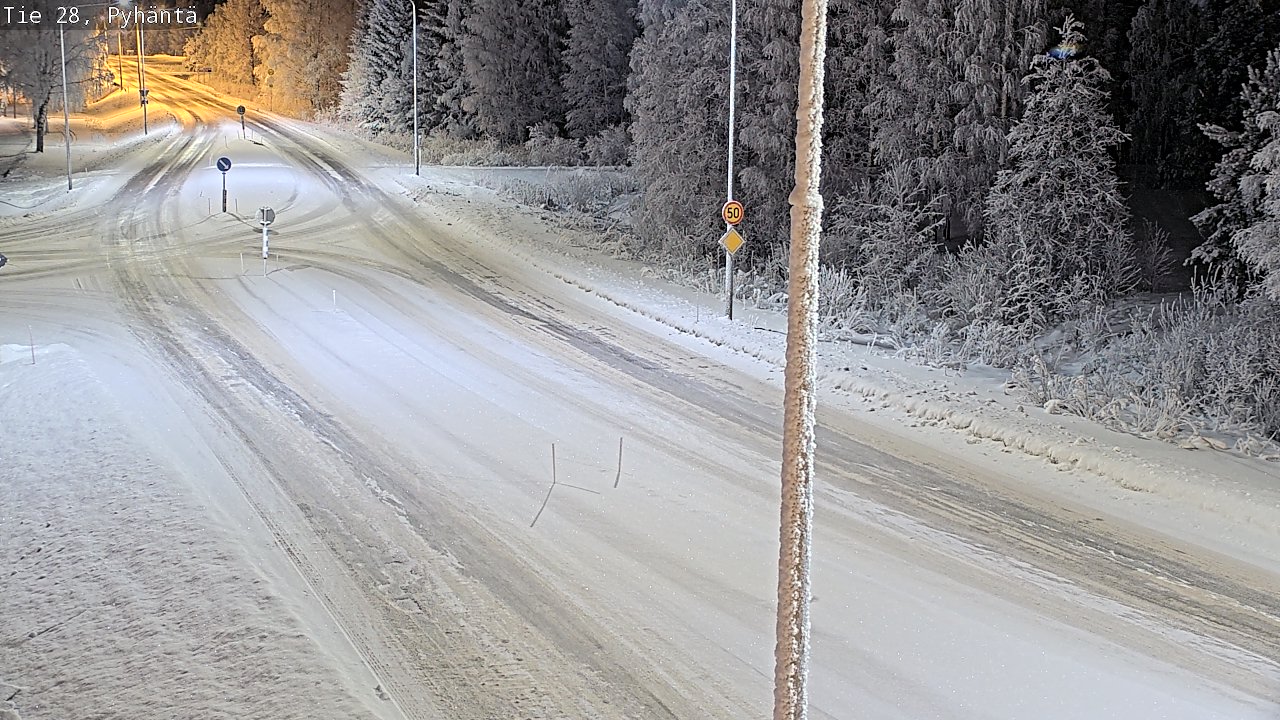 Kelikamerat Kuva Tie 28 Pyhäntä, Pyhäntä, Pohjois-Pohjanmaa