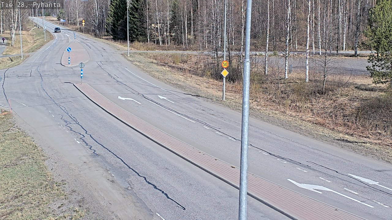Kelikamerat Kuva Tie 28 Pyhäntä, Pyhäntä, Pohjois-Pohjanmaa