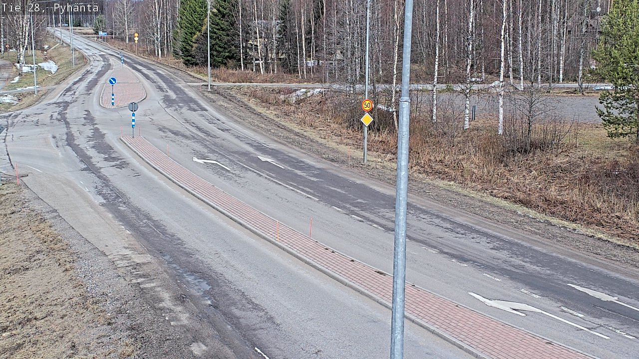 Weather Camera Image Road 28 Pyhäntä, Pyhäntä, Pohjois-Pohjanmaa