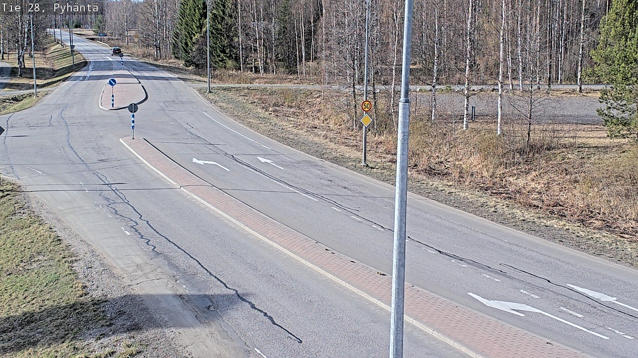 Kelikamerat Kuva Tie 28 Pyhäntä, Pyhäntä, Pohjois-Pohjanmaa