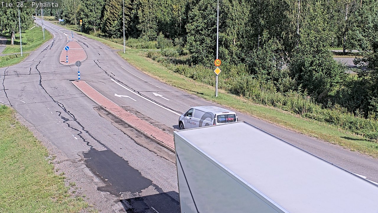 Kelikamerat Kuva Tie 28 Pyhäntä, Pyhäntä, Pohjois-Pohjanmaa