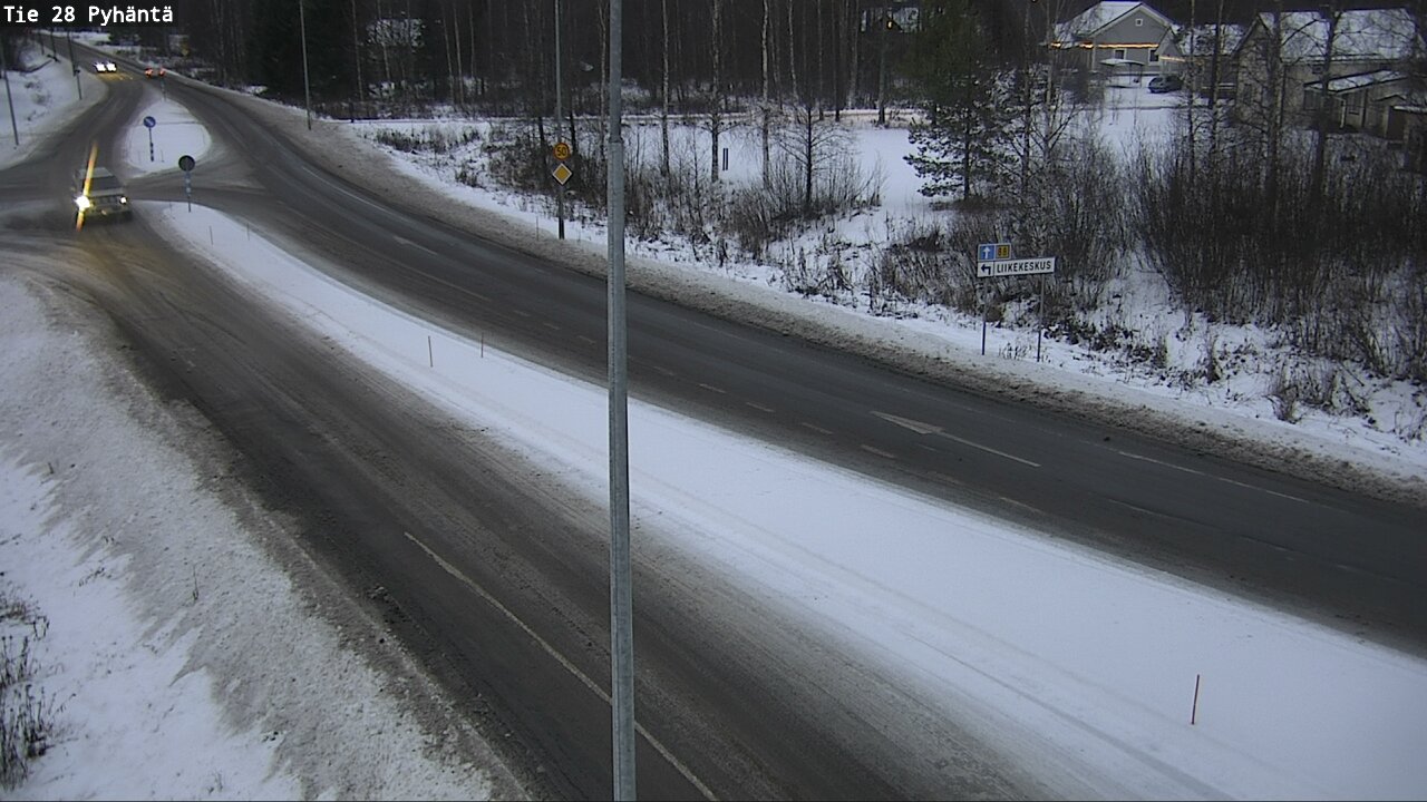 Weather Camera Image Väg 28 Pyhäntä, Pyhäntä, Pohjois-Pohjanmaa