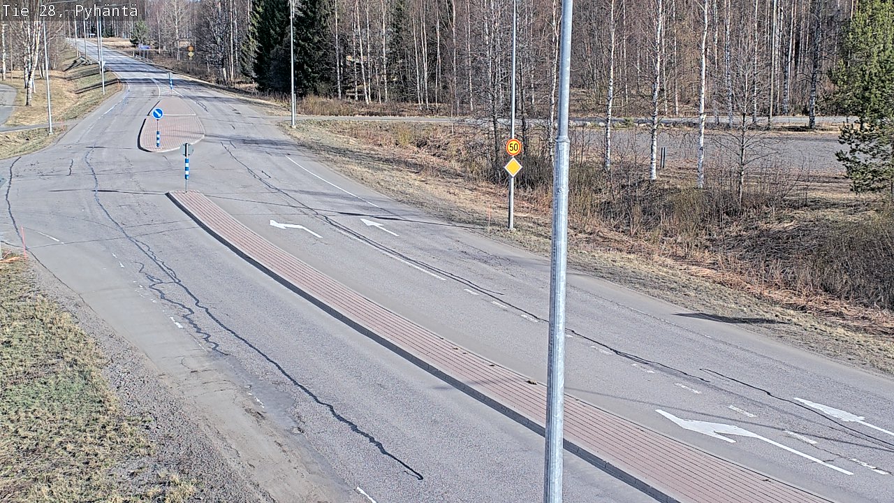 Kelikamerat Kuva Tie 28 Pyhäntä, Pyhäntä, Pohjois-Pohjanmaa