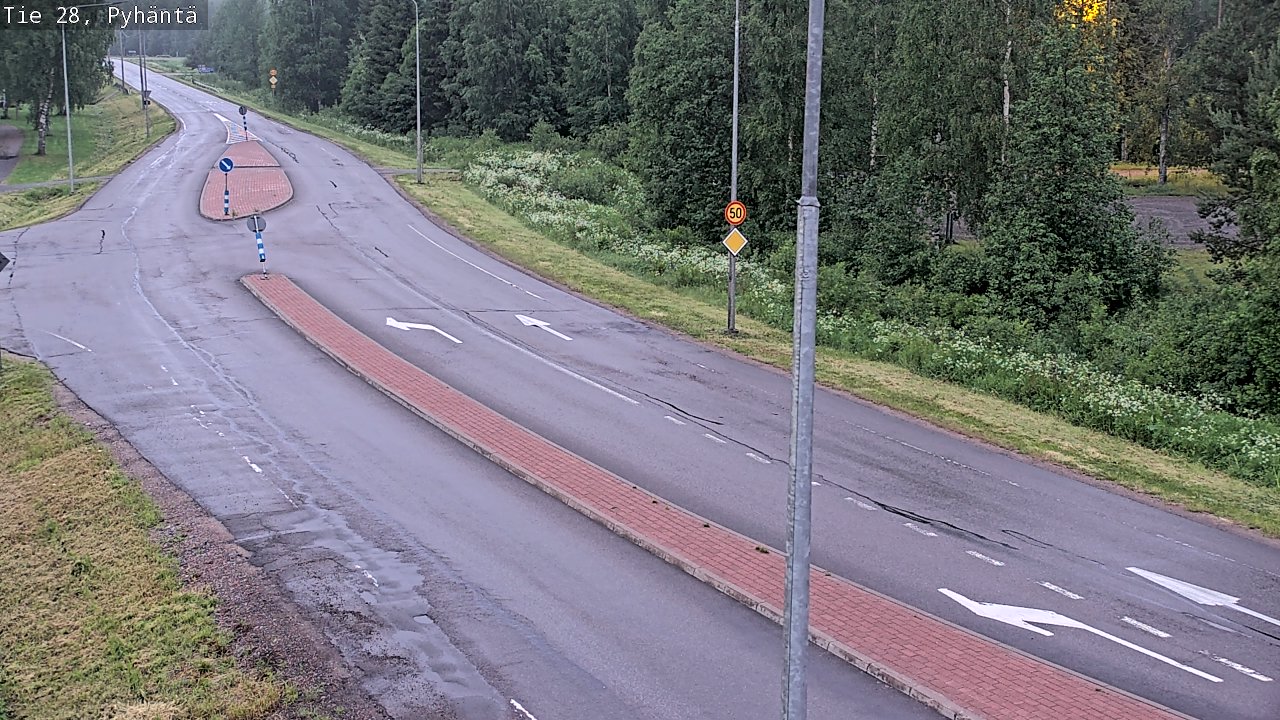 Kelikamerat Kuva Tie 28 Pyhäntä, Pyhäntä, Pohjois-Pohjanmaa