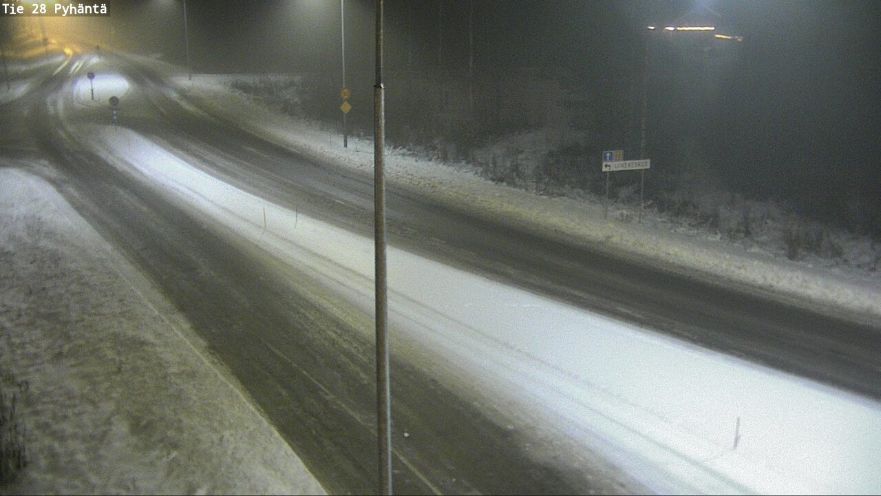 Weather Camera Image Road 28 Pyhäntä, Pyhäntä, Pohjois-Pohjanmaa