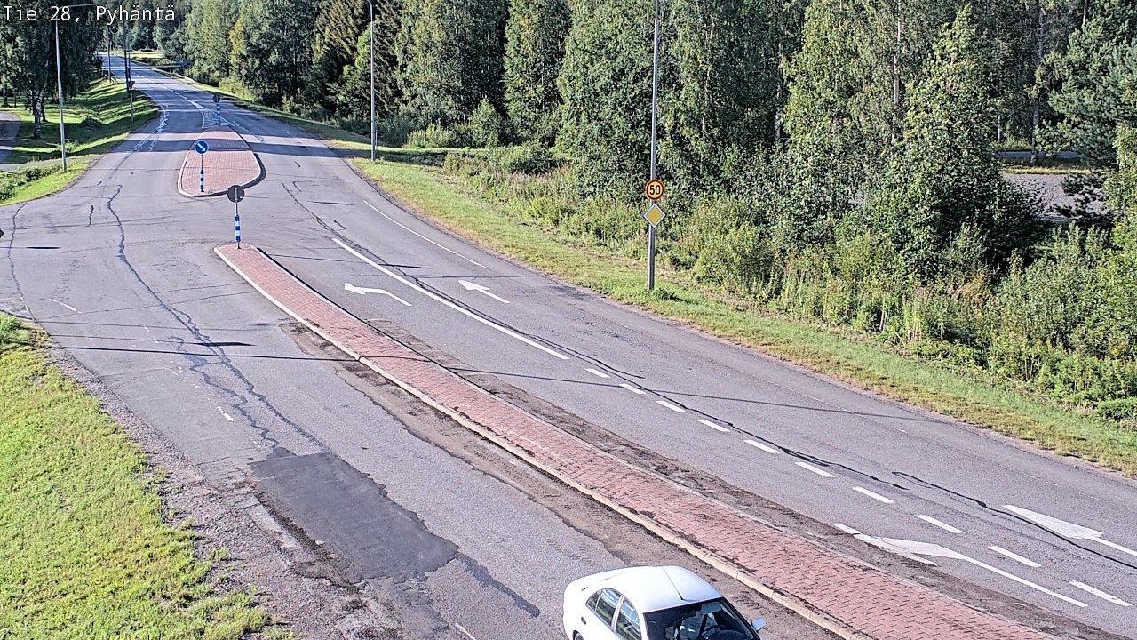 Kelikamerat Kuva Tie 28 Pyhäntä, Pyhäntä, Pohjois-Pohjanmaa