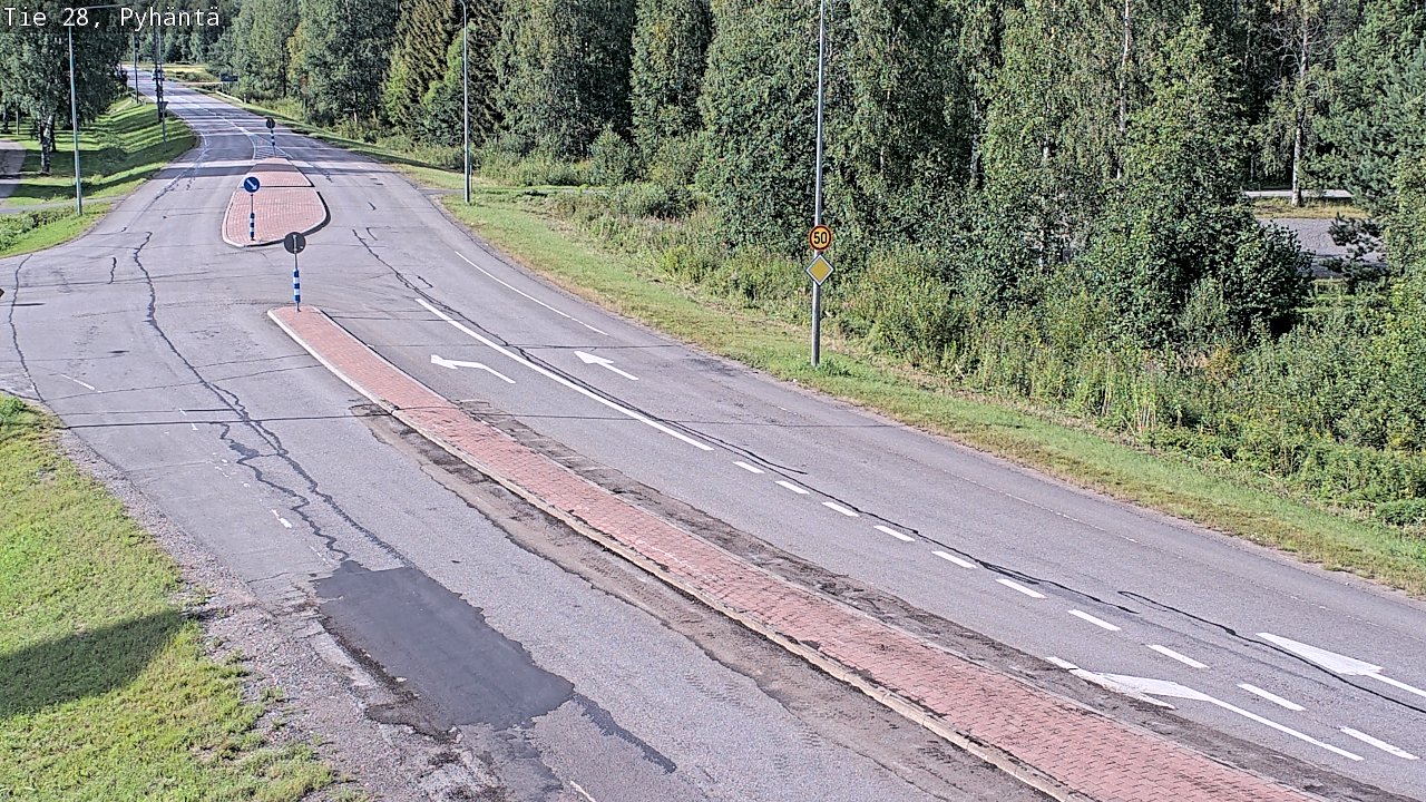 Kelikamerat Kuva Tie 28 Pyhäntä, Pyhäntä, Pohjois-Pohjanmaa