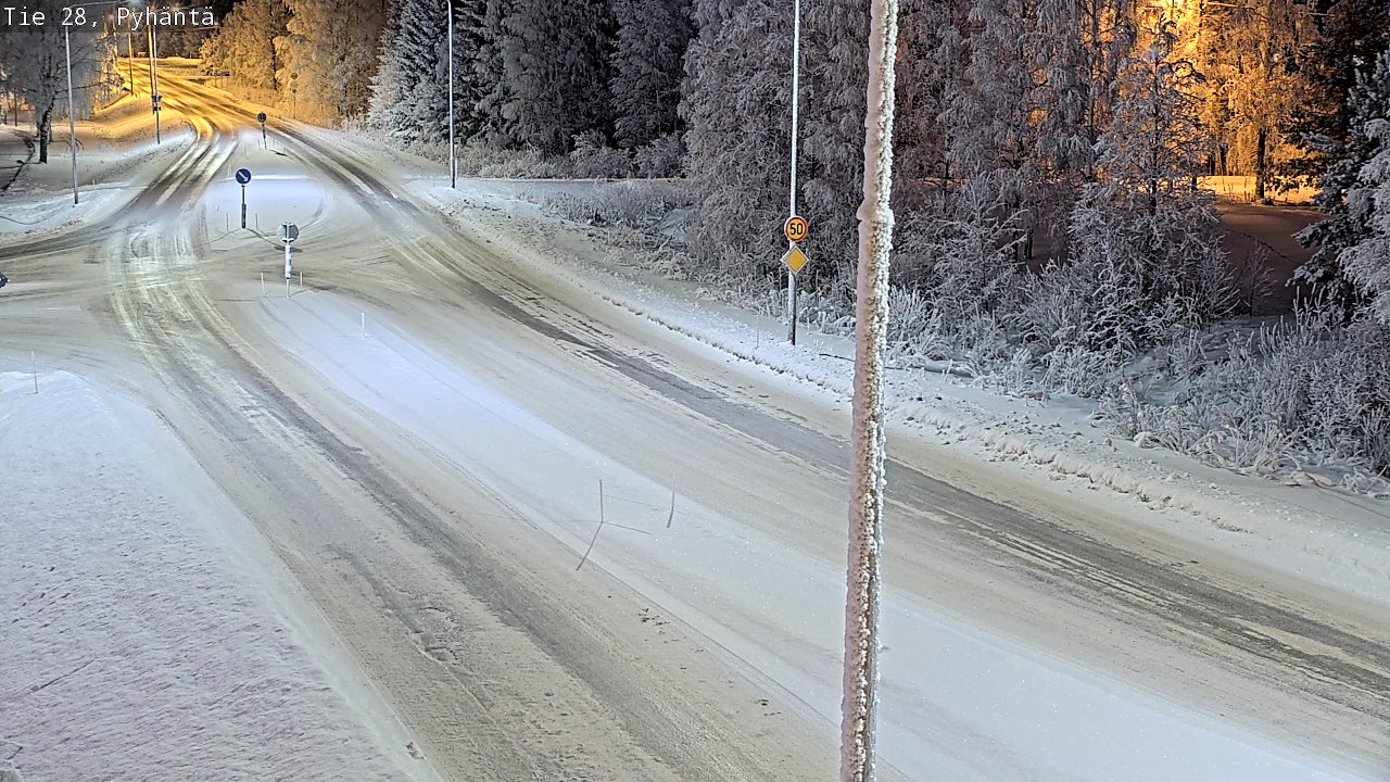 Kelikamerat Kuva Tie 28 Pyhäntä, Pyhäntä, Pohjois-Pohjanmaa