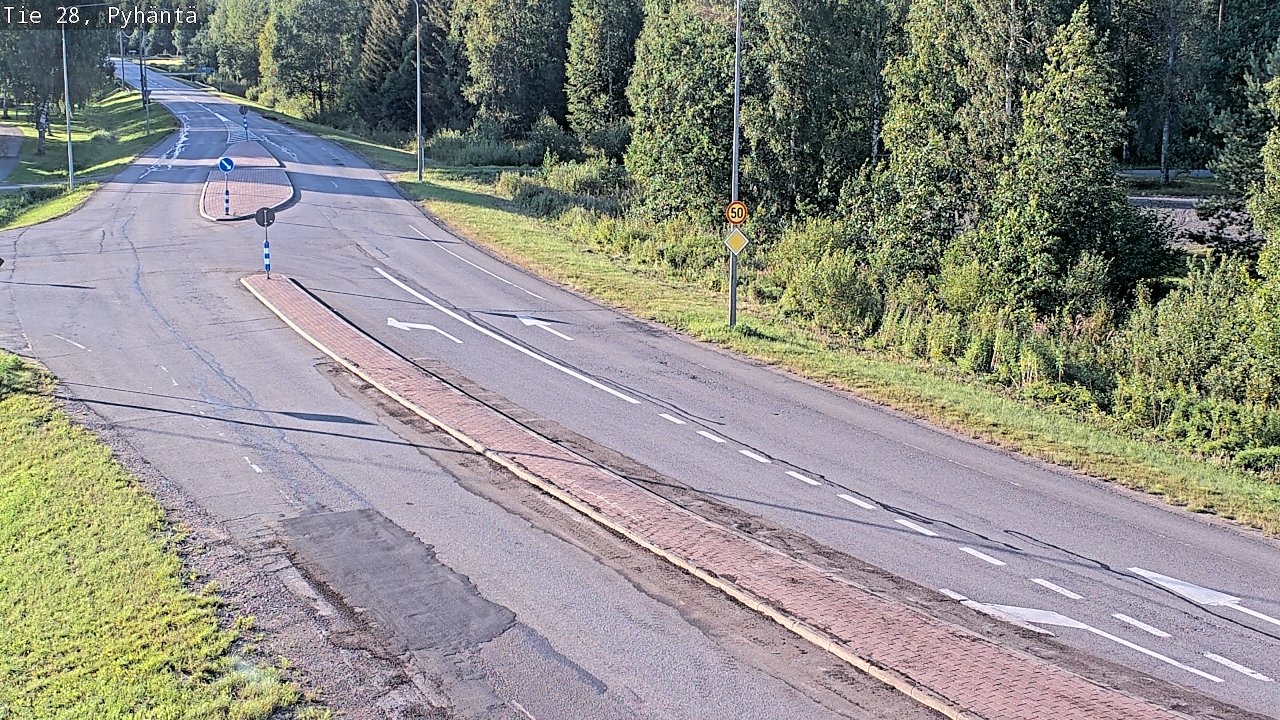 Kelikamerat Kuva Tie 28 Pyhäntä, Pyhäntä, Pohjois-Pohjanmaa