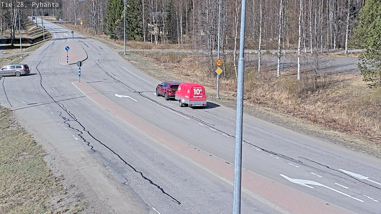 Kelikamerat Kuva Tie 28 Pyhäntä, Pyhäntä, Pohjois-Pohjanmaa