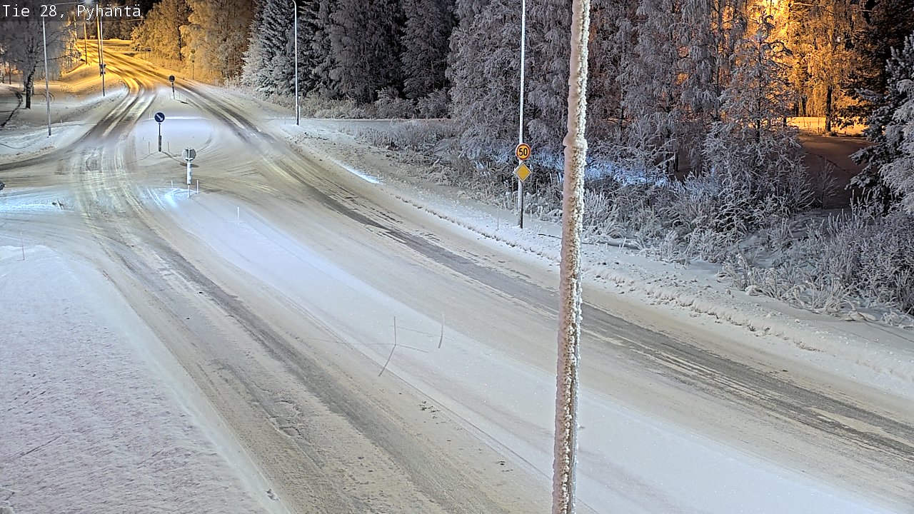 Kelikamerat Kuva Tie 28 Pyhäntä, Pyhäntä, Pohjois-Pohjanmaa