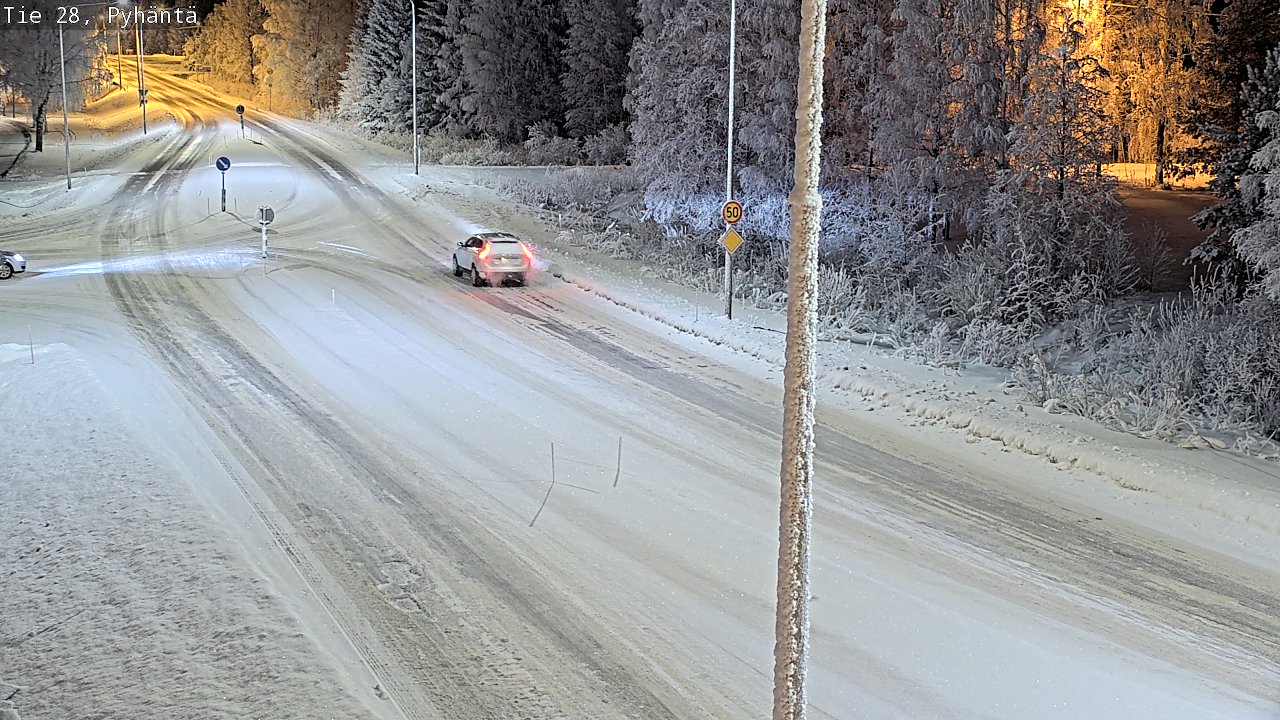 Kelikamerat Kuva Tie 28 Pyhäntä, Pyhäntä, Pohjois-Pohjanmaa