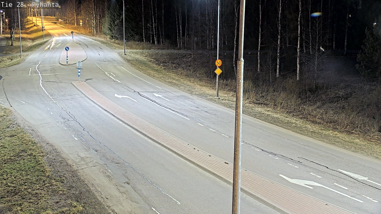 Weather Camera Image Road 28 Pyhäntä, Pyhäntä, Pohjois-Pohjanmaa