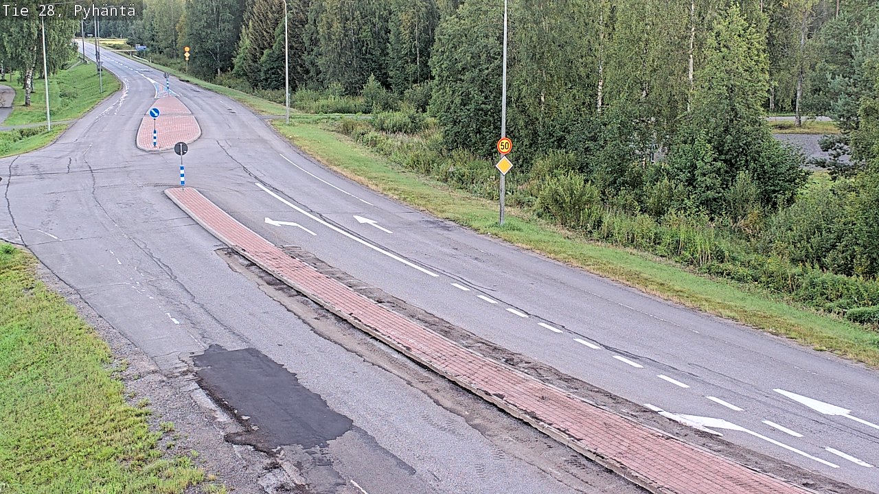 Kelikamerat Kuva Tie 28 Pyhäntä, Pyhäntä, Pohjois-Pohjanmaa