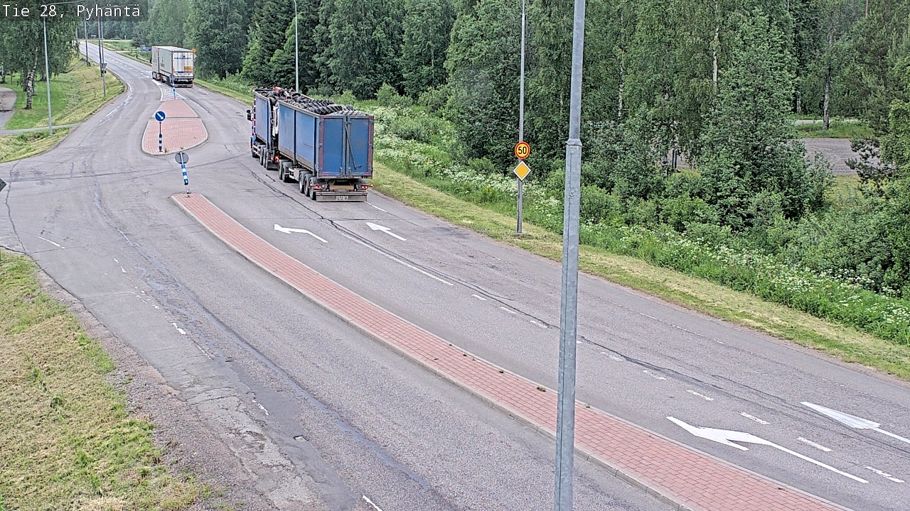 Kelikamerat Kuva Tie 28 Pyhäntä, Pyhäntä, Pohjois-Pohjanmaa