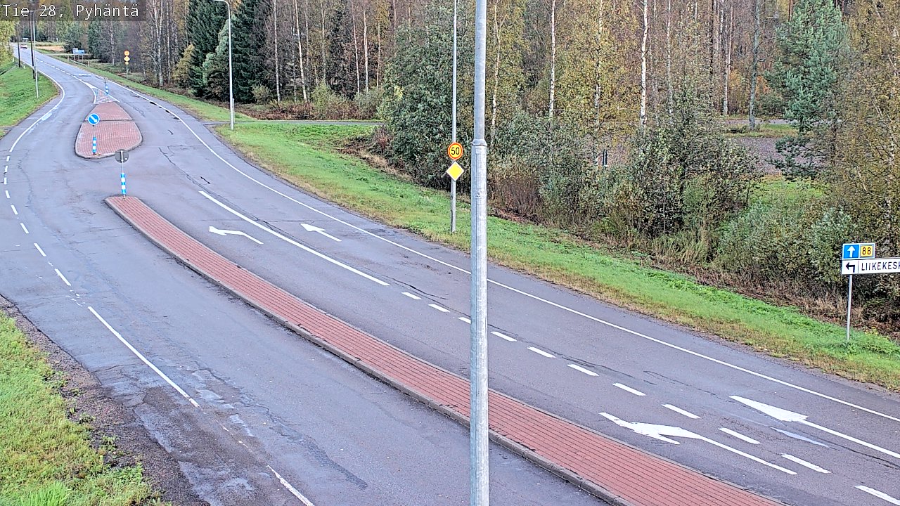 Kelikamerat Kuva Tie 28 Pyhäntä, Pyhäntä, Pohjois-Pohjanmaa
