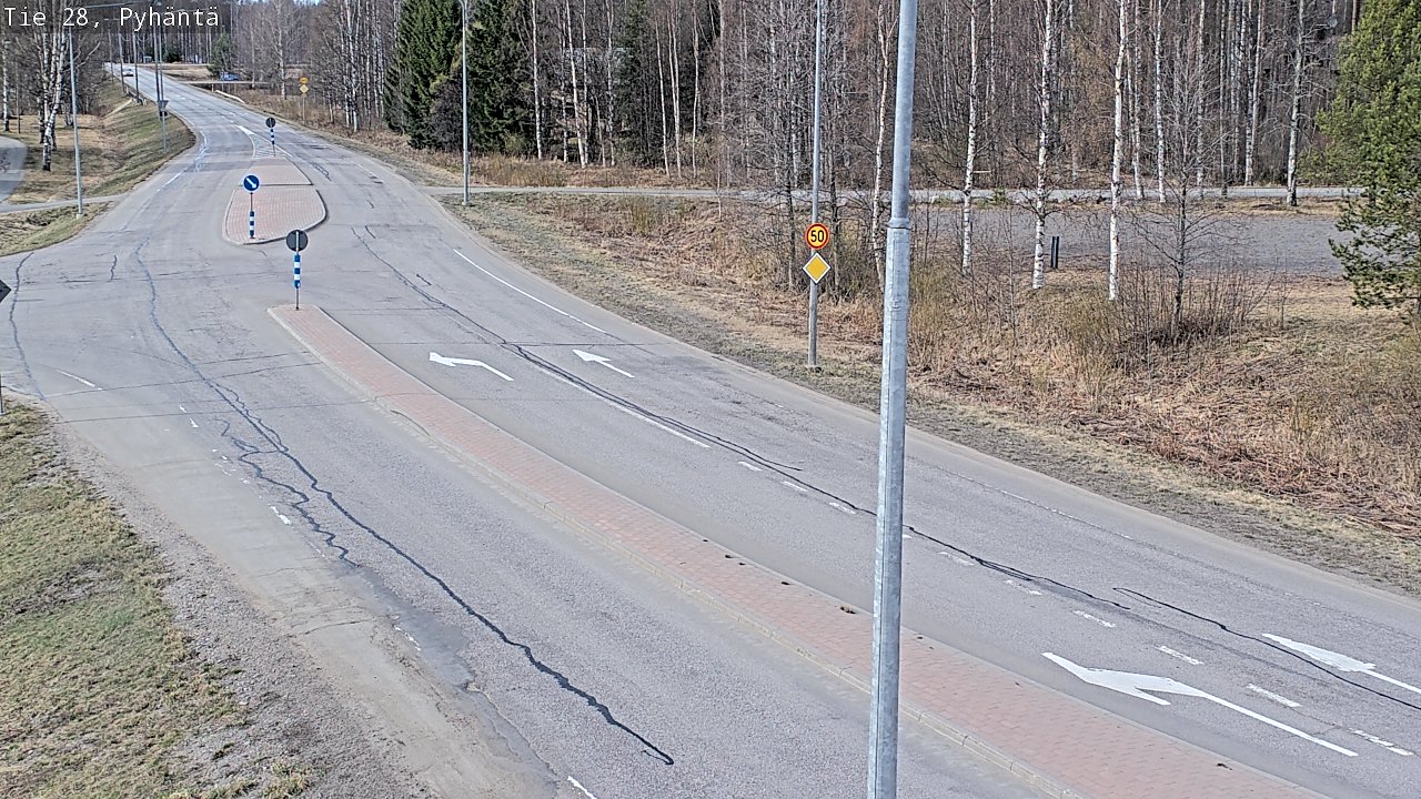Kelikamerat Kuva Tie 28 Pyhäntä, Pyhäntä, Pohjois-Pohjanmaa