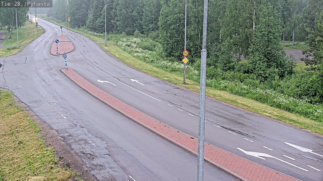 Kelikamerat Kuva Tie 28 Pyhäntä, Pyhäntä, Pohjois-Pohjanmaa