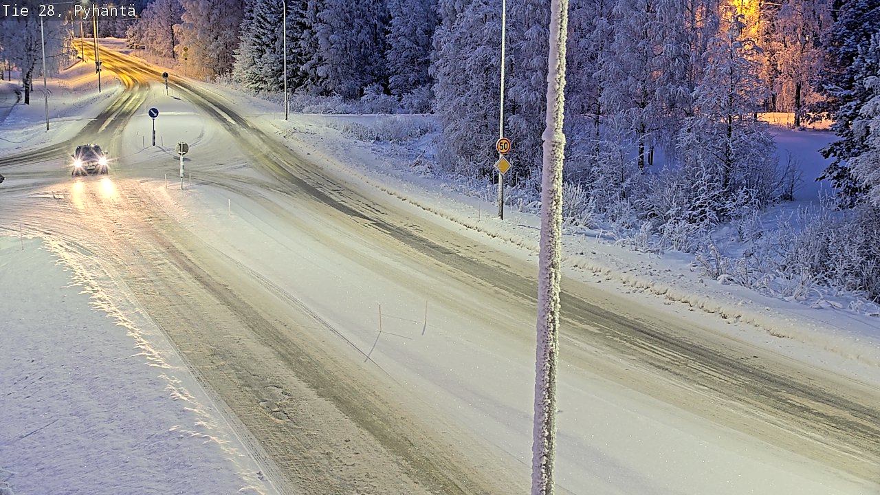 Kelikamerat Kuva Tie 28 Pyhäntä, Pyhäntä, Pohjois-Pohjanmaa