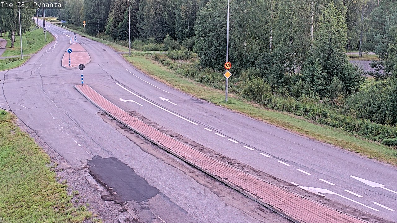 Kelikamerat Kuva Tie 28 Pyhäntä, Pyhäntä, Pohjois-Pohjanmaa