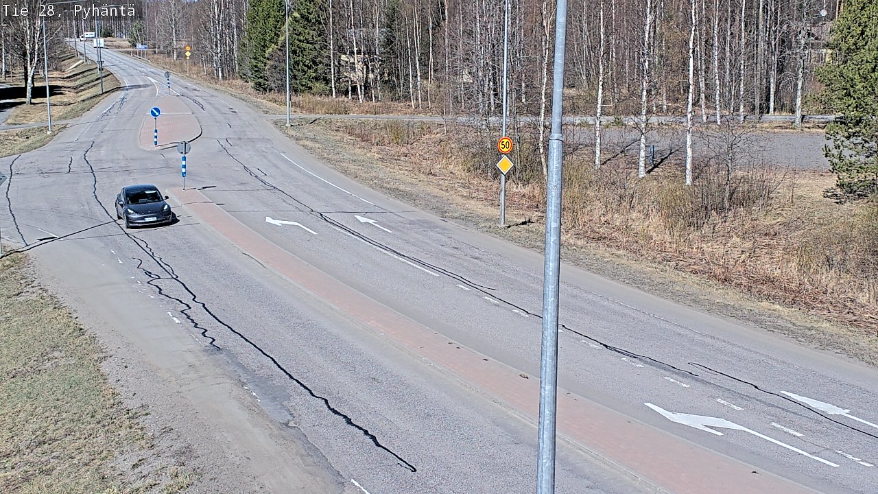 Kelikamerat Kuva Tie 28 Pyhäntä, Pyhäntä, Pohjois-Pohjanmaa