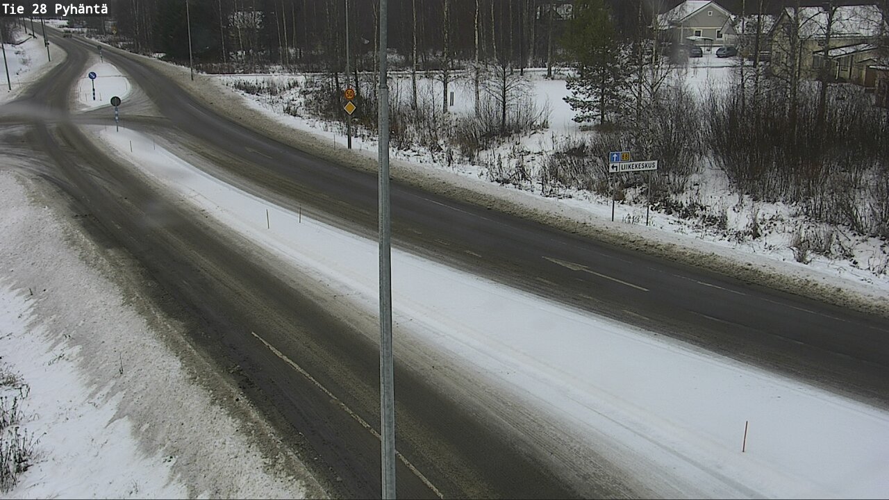 Weather Camera Image Road 28 Pyhäntä, Pyhäntä, Pohjois-Pohjanmaa