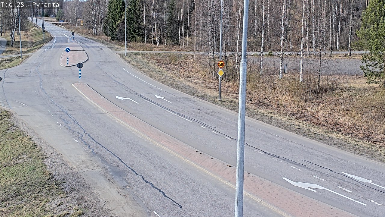 Kelikamerat Kuva Tie 28 Pyhäntä, Pyhäntä, Pohjois-Pohjanmaa