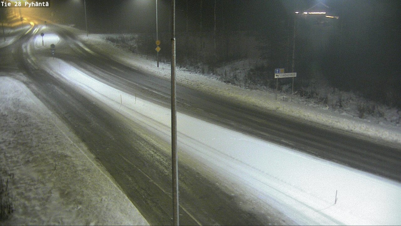 Weather Camera Image Road 28 Pyhäntä, Pyhäntä, Pohjois-Pohjanmaa