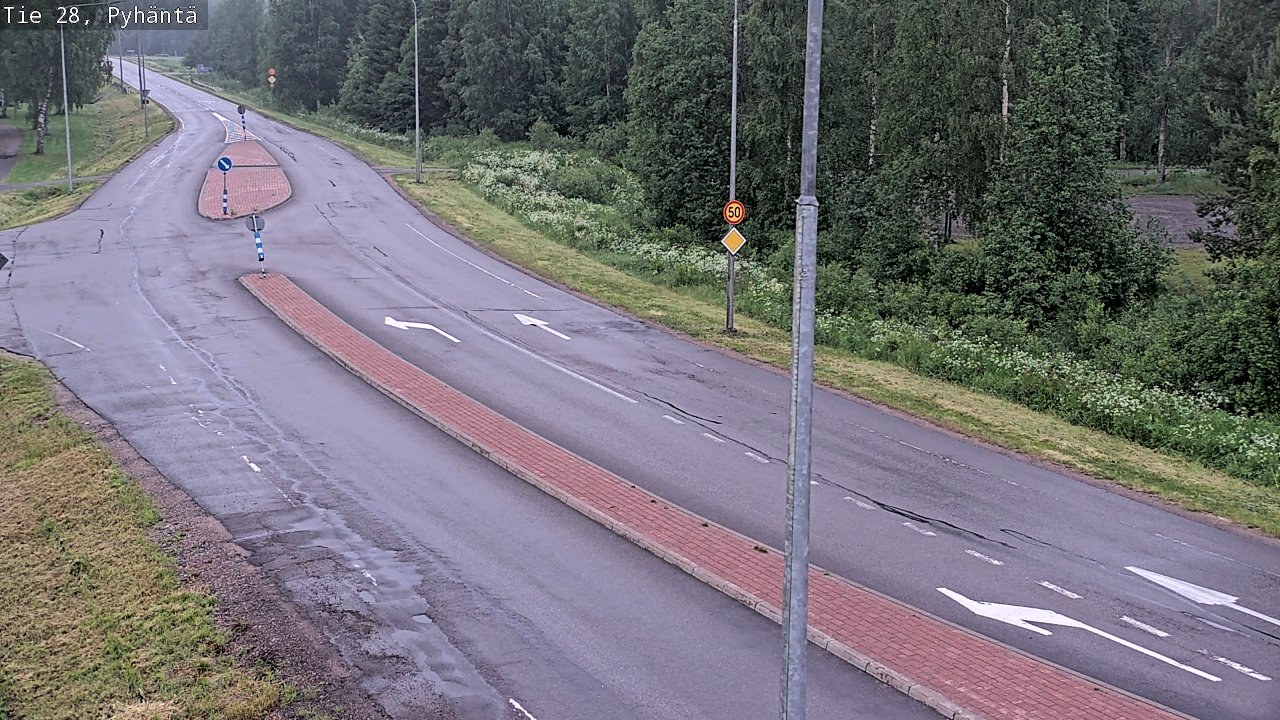 Kelikamerat Kuva Tie 28 Pyhäntä, Pyhäntä, Pohjois-Pohjanmaa