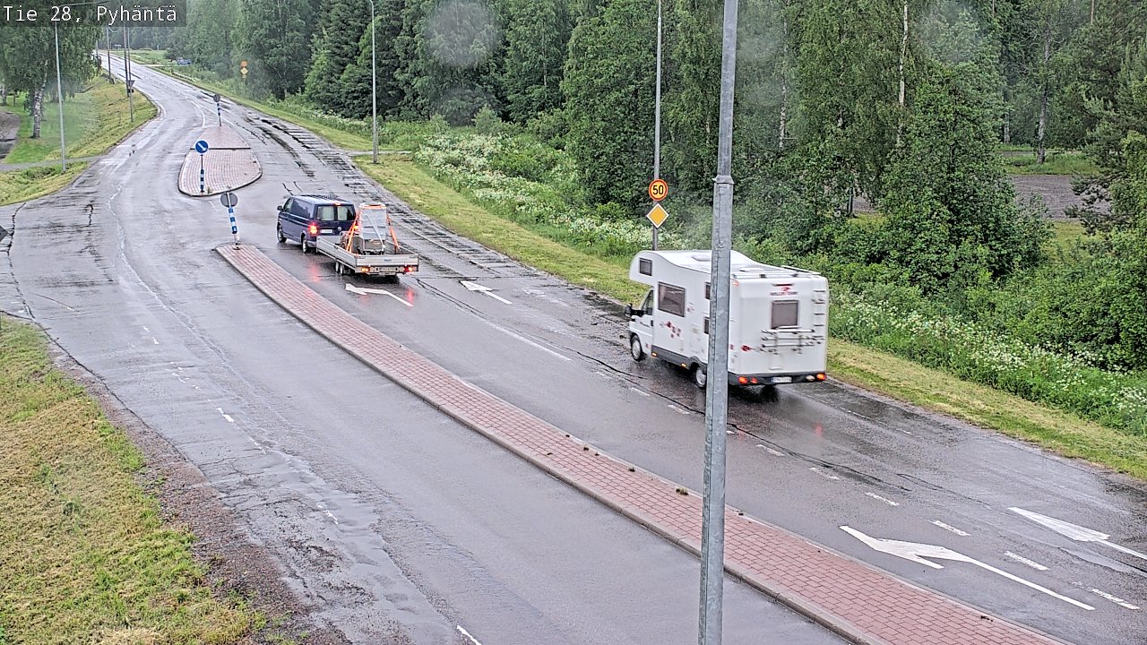 Kelikamerat Kuva Tie 28 Pyhäntä, Pyhäntä, Pohjois-Pohjanmaa