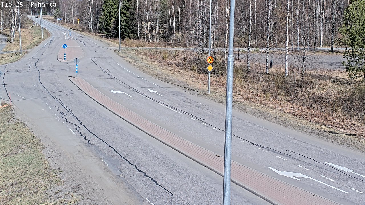 Kelikamerat Kuva Tie 28 Pyhäntä, Pyhäntä, Pohjois-Pohjanmaa